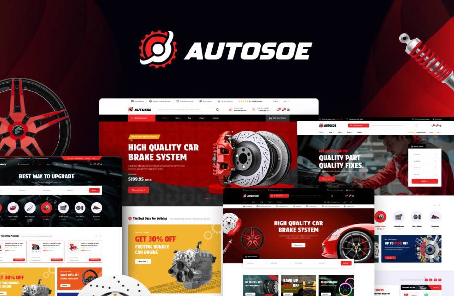 Autosoe - Auto Parts WooCommerce WordPress Theme