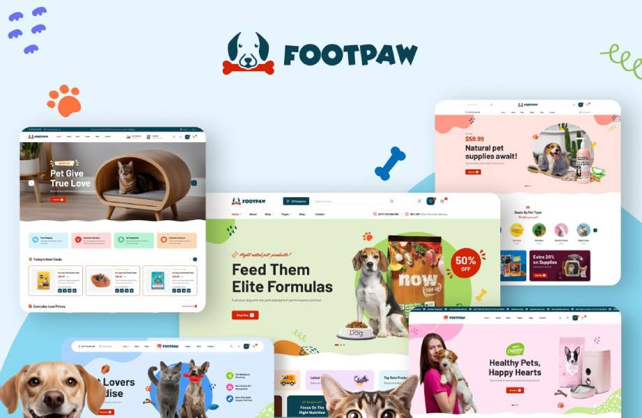 FootPaw - Pet Store WordPress Theme