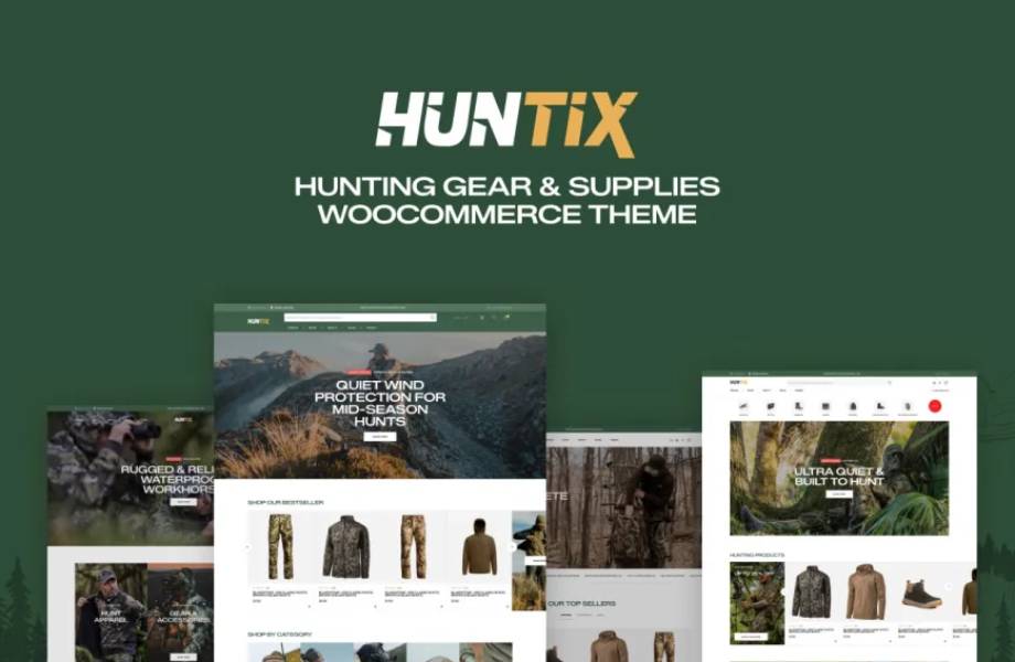 Huntix – Hunting Gear & Supplies WooCommerce Theme