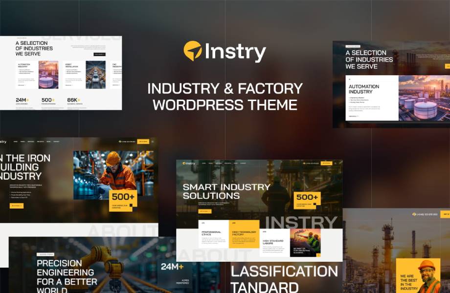 Instry - Industry & Factory WordPress Theme