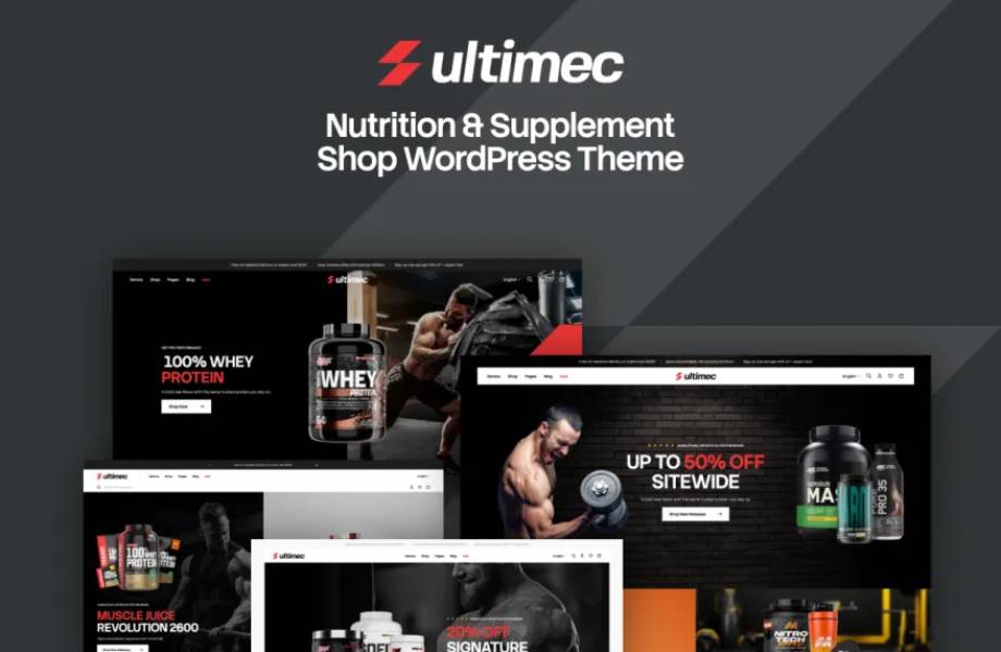 Ultimec – Nutrition & Supplement Shop WordPress Theme