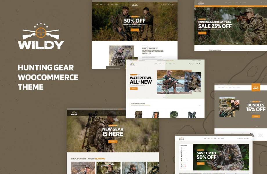 Wildy - Hunting Gear WooCommerce Theme